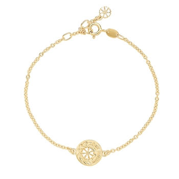 Lund Copenhagen Armbånd marguerit 24kt. forgyldt sølv**